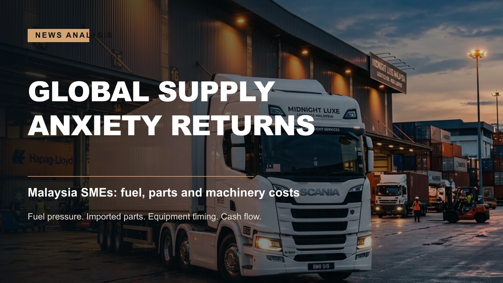 Global Supply Anxiety Returns: Malaysian SMEs May Feel It In Fuel, Parts And Machinery