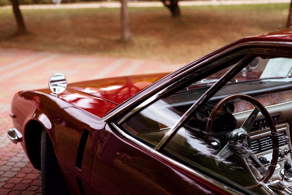 Classic collector car exterior and interior